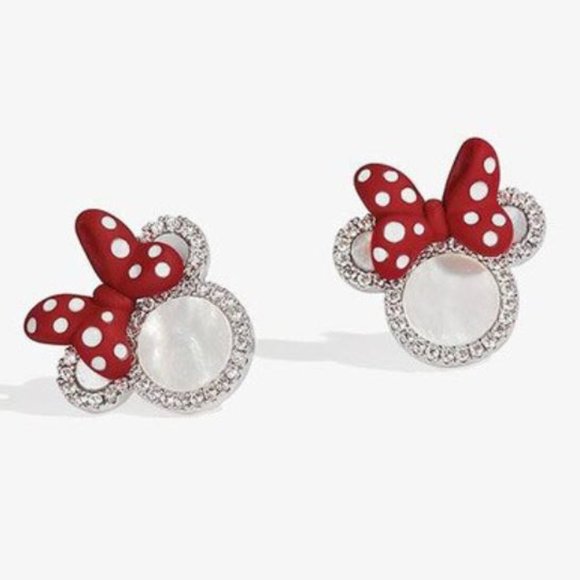 Unbranded Jewelry - New 925 Silver Crystal Minnie Mouse Earrings